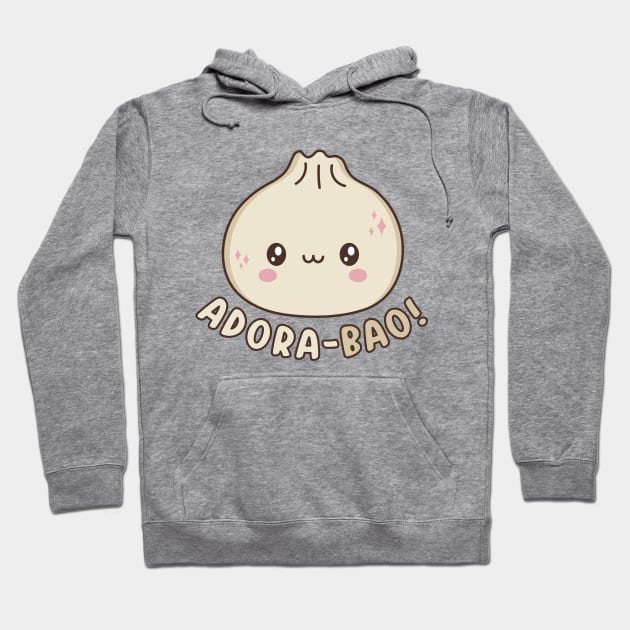 Adora-Bao Cute Kawaii Bao Dumpling Pun Hoodie by Cuteness Klub